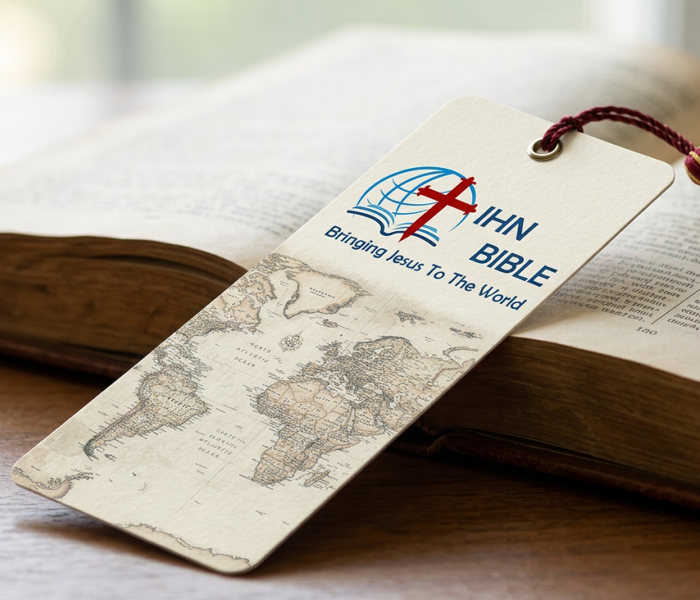 IHN Bible World Map Bookmark