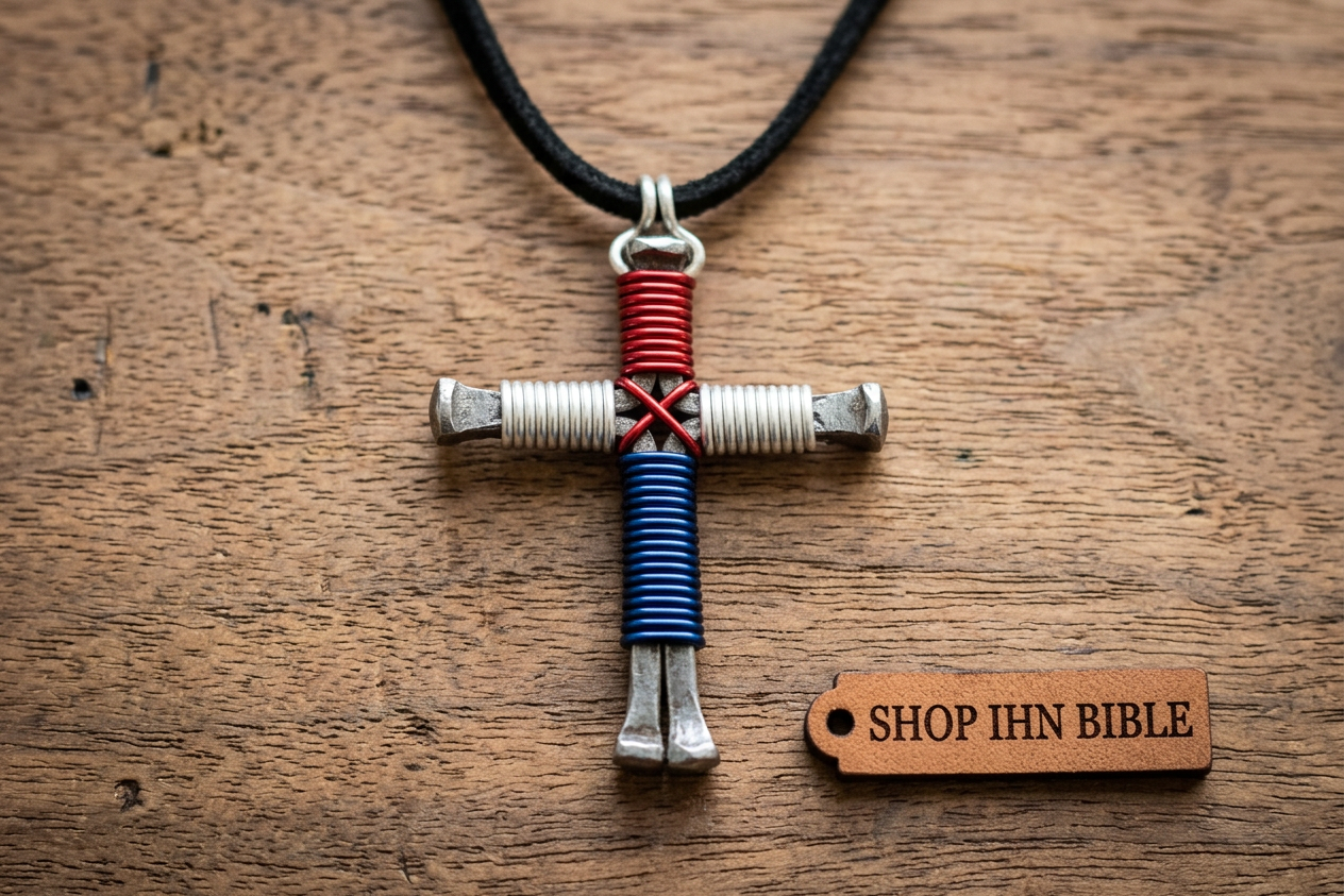 Red, White, and Blue Disciple's Cross